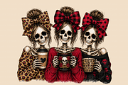 Retro Coquette Halloween Png Bundle, a Seasonal Illustration by Daisy Design (Thumbnail 2 of 7)