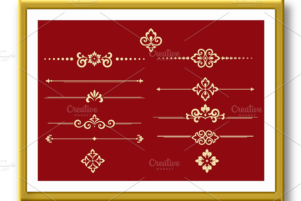 Vintage set. Floral elements, a Pattern Graphic by RODINA (Photo 2 of 3)