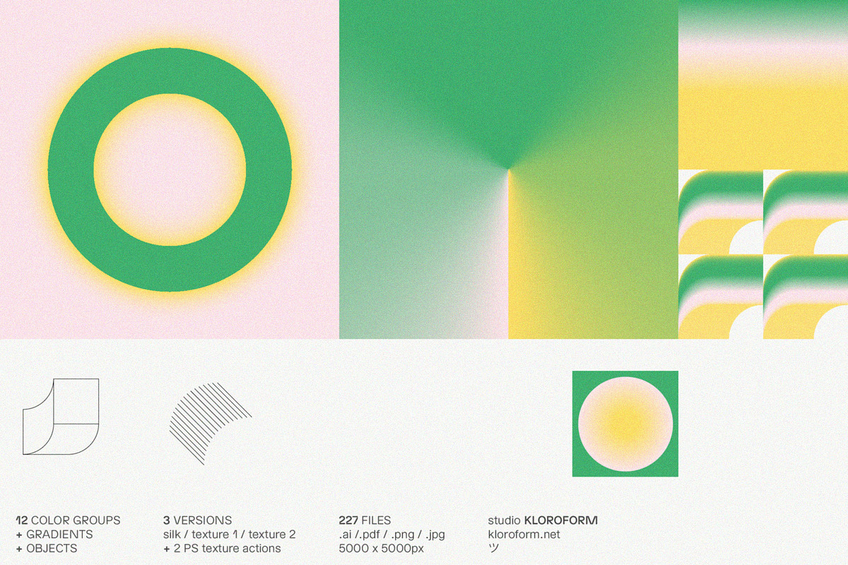 Gradients + Objects, a Background Graphic by kloroform (Photo 7 of 13)