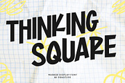 Thinking Square - Marker Font, a Sans Serif Font by Pekotype (Thumbnail 1 of 14)