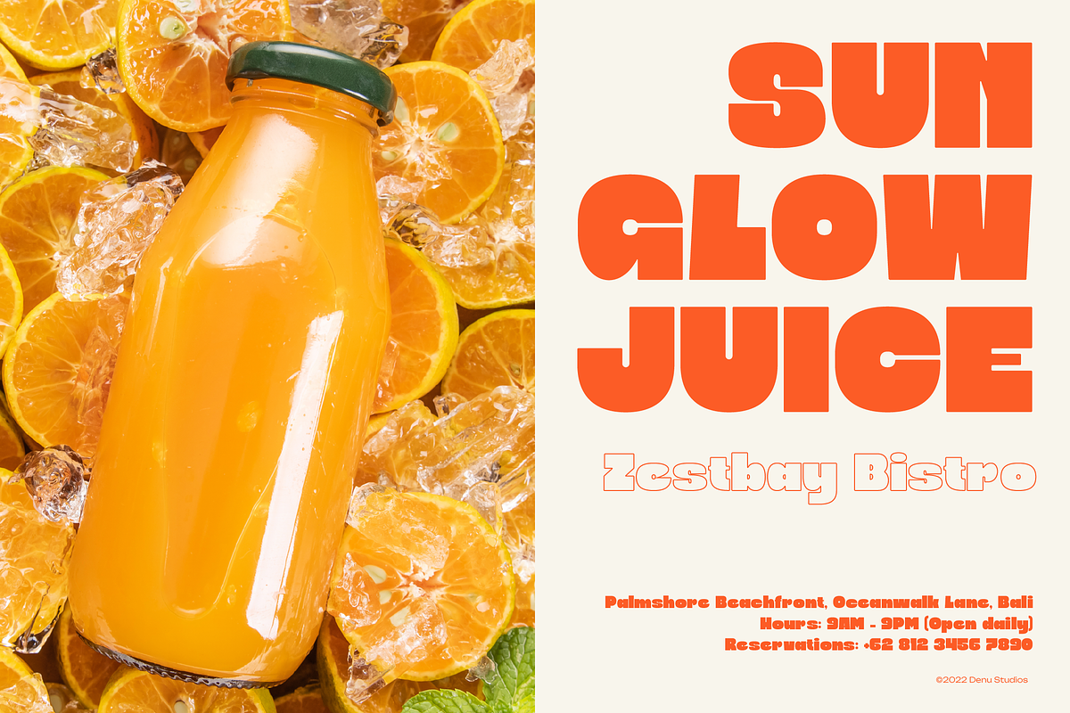 Blooby Chunky Block Sans Serif, a Sans Serif Font by Denustudios (Photo 7 of 12)