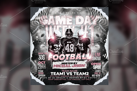 Football Flyer Template preview 4
