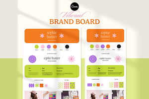 Vibrant Brand Board