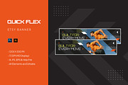 Quick Flex - Etsy Banner, a Social Media Template by StreaksideStd (Thumbnail 1 of 3)