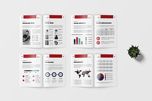 Red - Annual Report Template