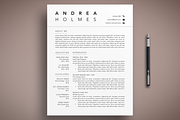Modern Resume Template CV Word/Pages, a Resume Template by The Creative Resume (Thumbnail 1 of 8)