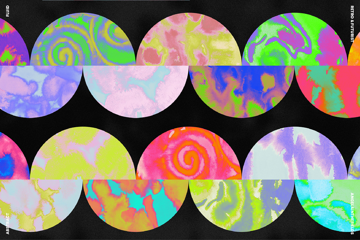 Neon Inks Retro Textures 7000px+, a Texture Graphic by angelainthefields (Photo 7 of 7)