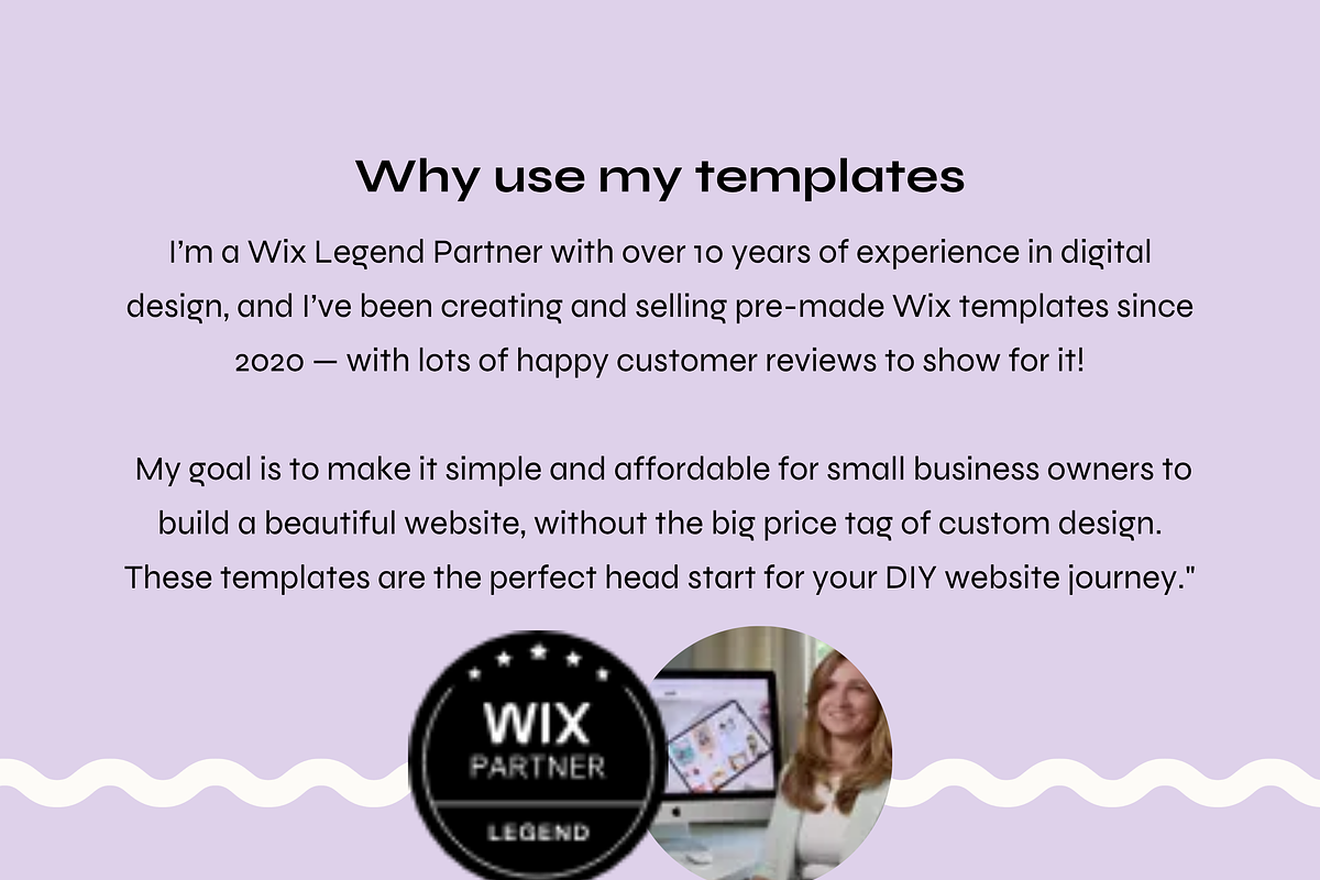 Wix Template for Website Design, a Wix Template by The Pixel Palace (Photo 7 of 10)