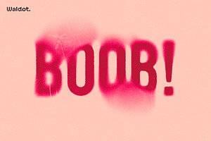 Faded print text