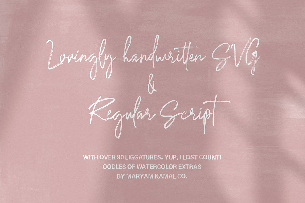 Saturday Loving Signature Font preview 3