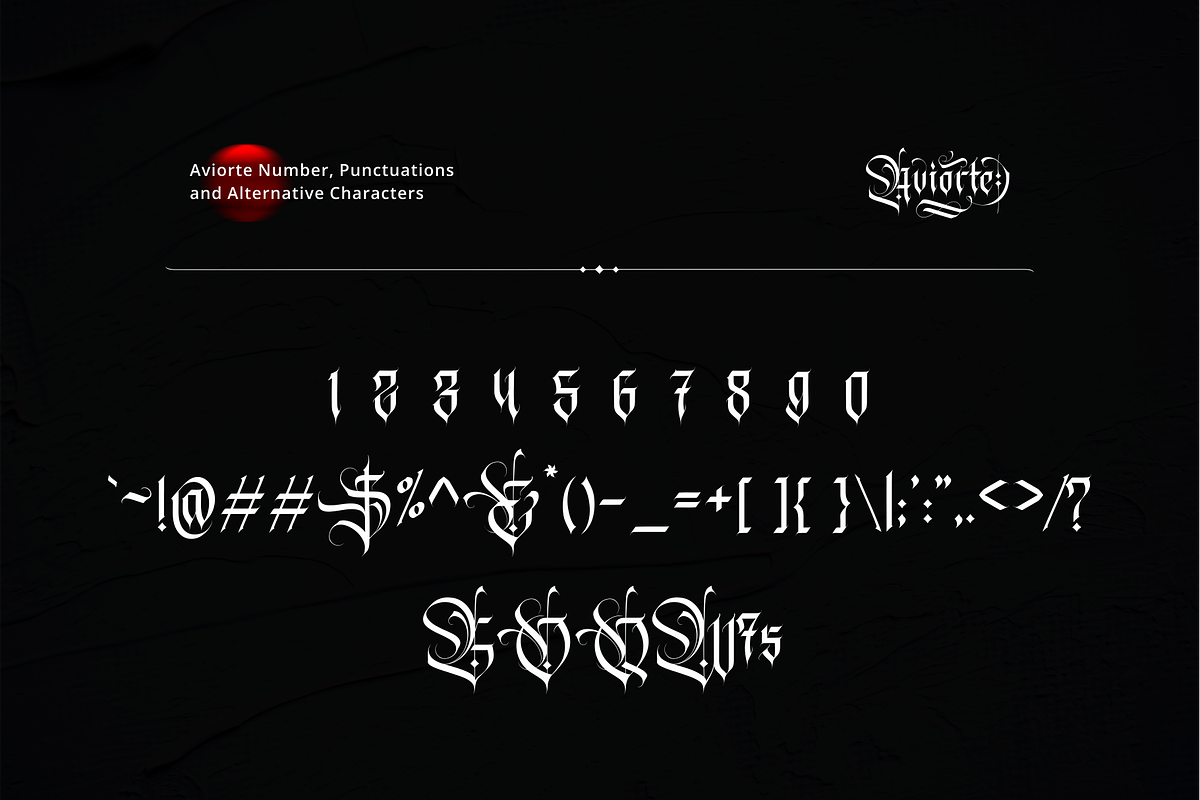 Aviorte Tattoo Font, a Blackletter Font by ilhamtaro (Photo 10 of 12)