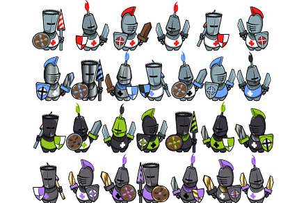 Tiny Knights Mascot Characters