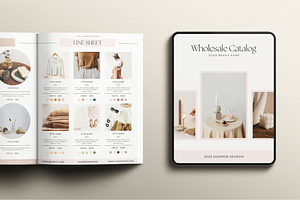 Line Sheet Wholesale Canva Template