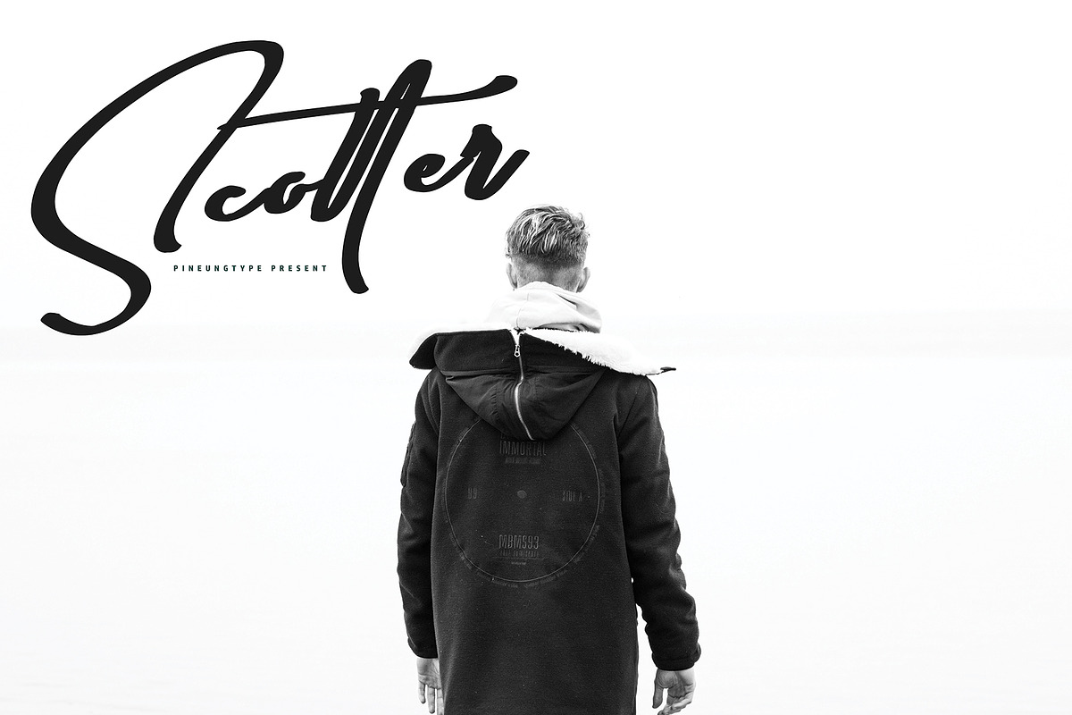 Hanttopan Black Friday, a Script Font by pineungtype (Photo 9 of 12)