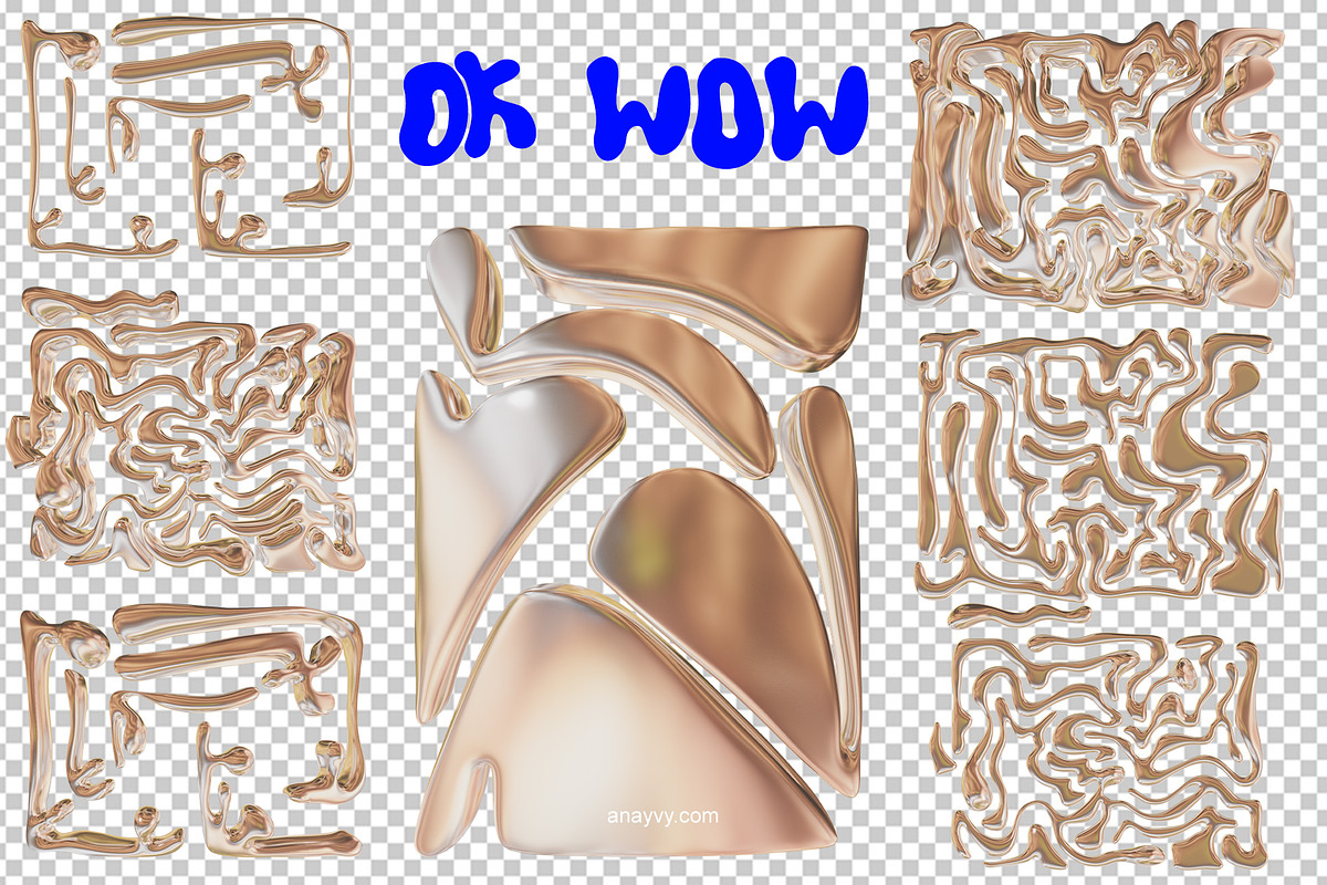 ok cool, metallic bubble font duo, a Font by ana & yvy (Photo 17 of 18)