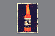 Beer grunge vector poster set., a Food Illustration by PoPaShop (Thumbnail 6 of 9)