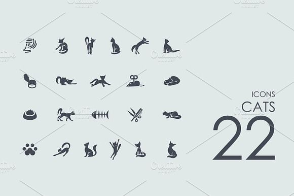 22 Cats Icons