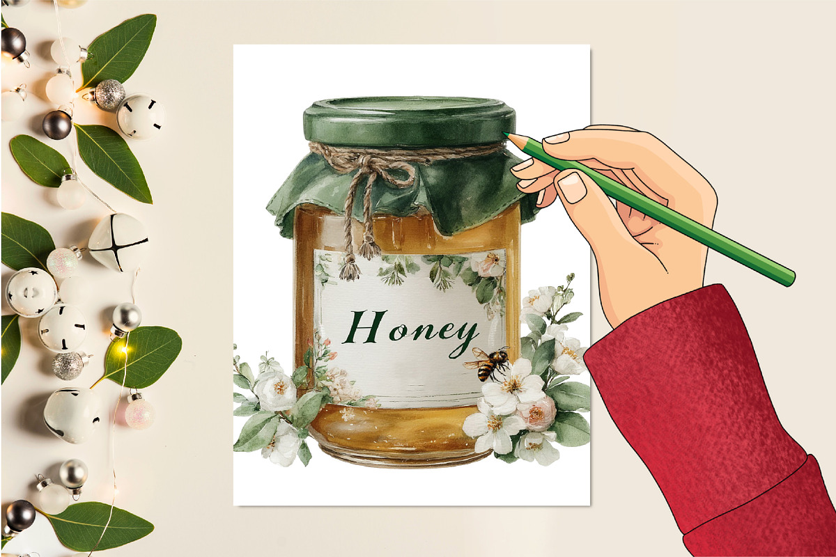 Watercolor Cottage Clipart, an Illustration by DreamCafeArt (Photo 5 of 6)
