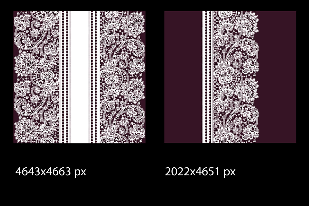 Lace seamless ribbons., a Pattern Graphic by Ajuga (Photo 4 of 8)