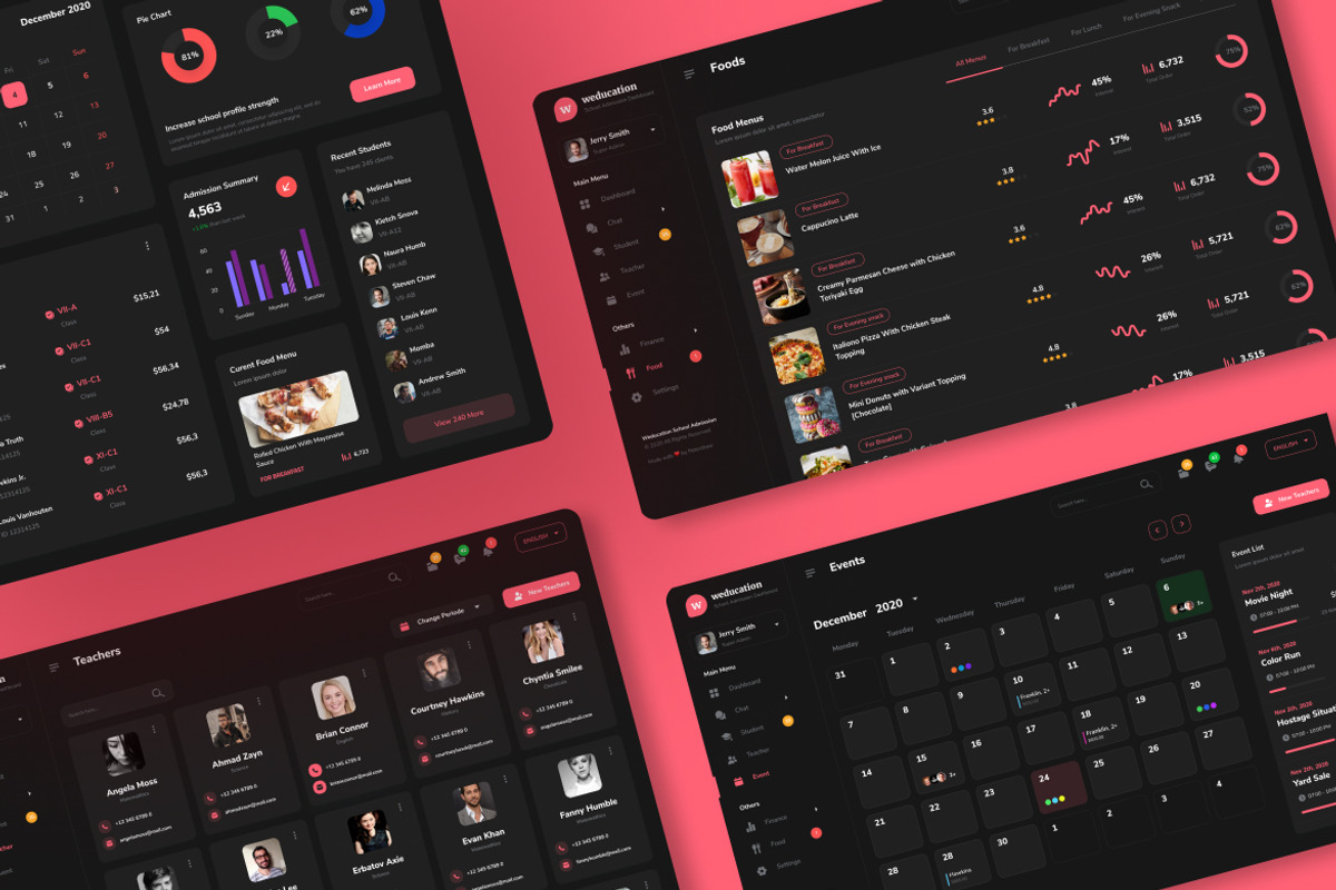Weducation - School Admission Admin, an UI Kit Template by peterdraw (Photo 8 of 8)