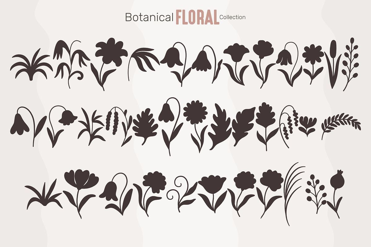 Botanical Floral Collection, an Object Graphic by moja doodle (Photo 9 of 11)