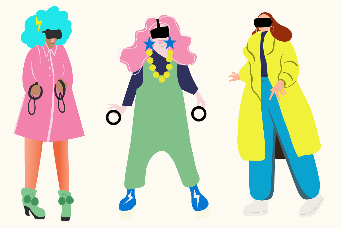 VR GIRLS WOMEN IN TECH ILLUSTRATIONS, a Technology Illustration by Jill Adams (Photo 2 of 11)