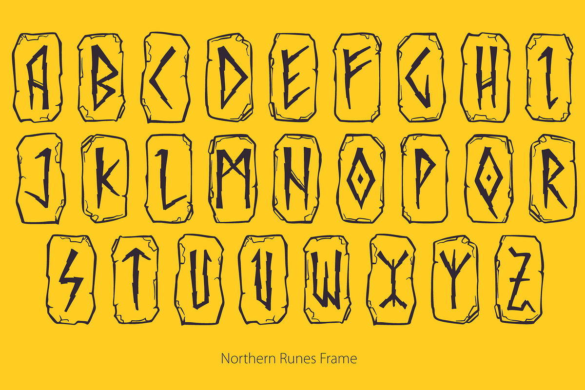 Northern Runes font preview 2