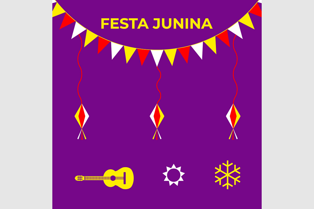 Festa Junina Design, a Decorative Illustration by Lakhan1998 (Photo 4 of 4)