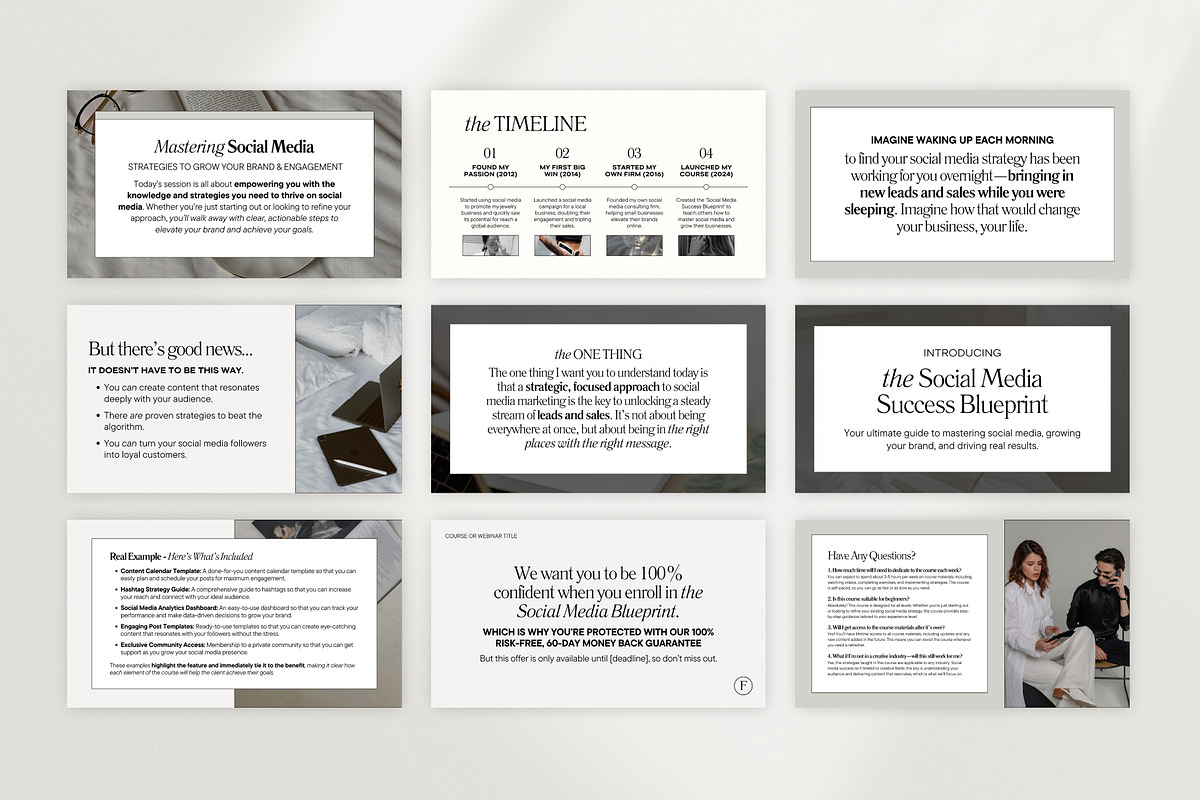 Slide Deck & Webinar Canva Templates, a Presentation Template by Fallon Gerst (Photo 11 of 22)