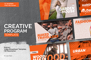 Mahoni - Youtube Broadcast Template, a Social Media Template by Louds Studio