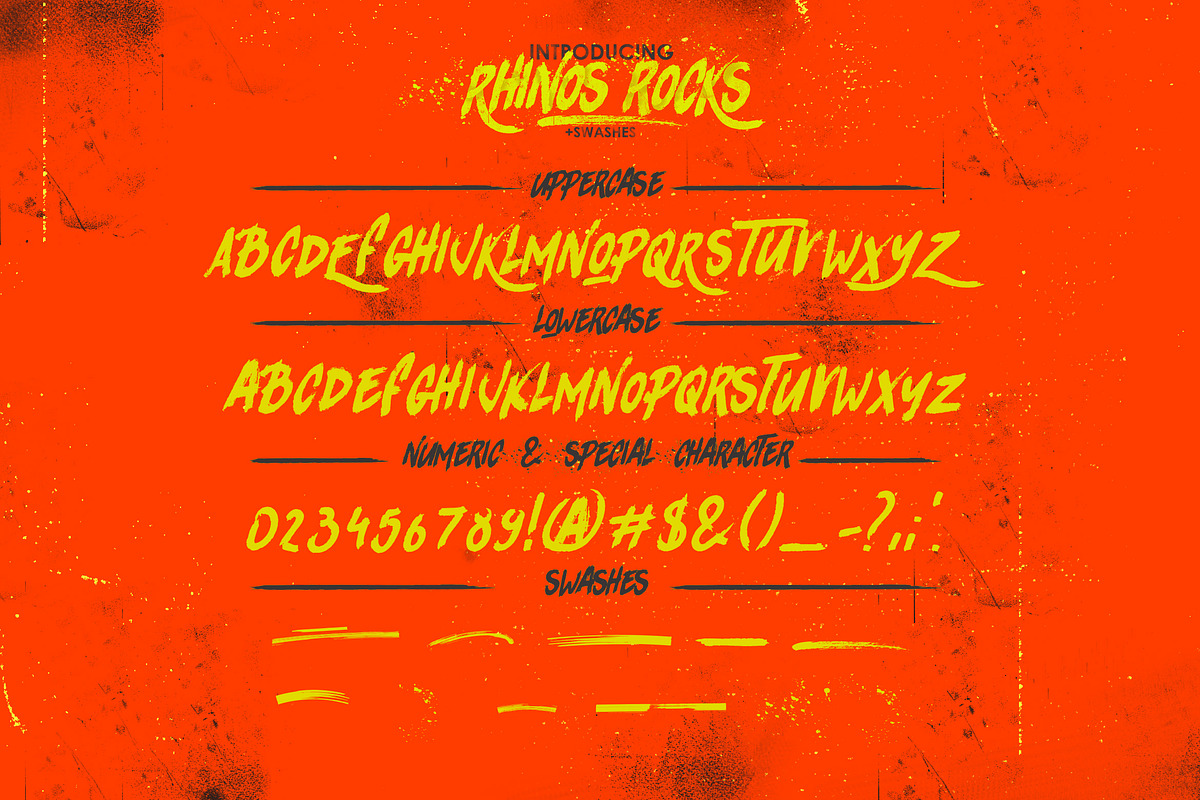 Rhinos Rocks +Swashes, a Serif Font by LeoSupply.co (Photo 3 of 6)