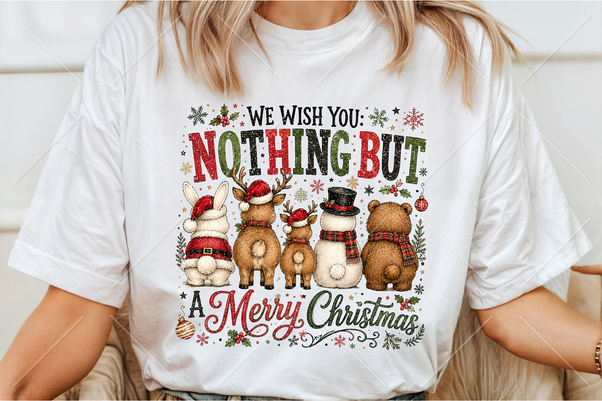 Nothing Butt a Merry Christmas PNG, a Seasonal Illustration by Canvas Craft (Photo 3 of 6)