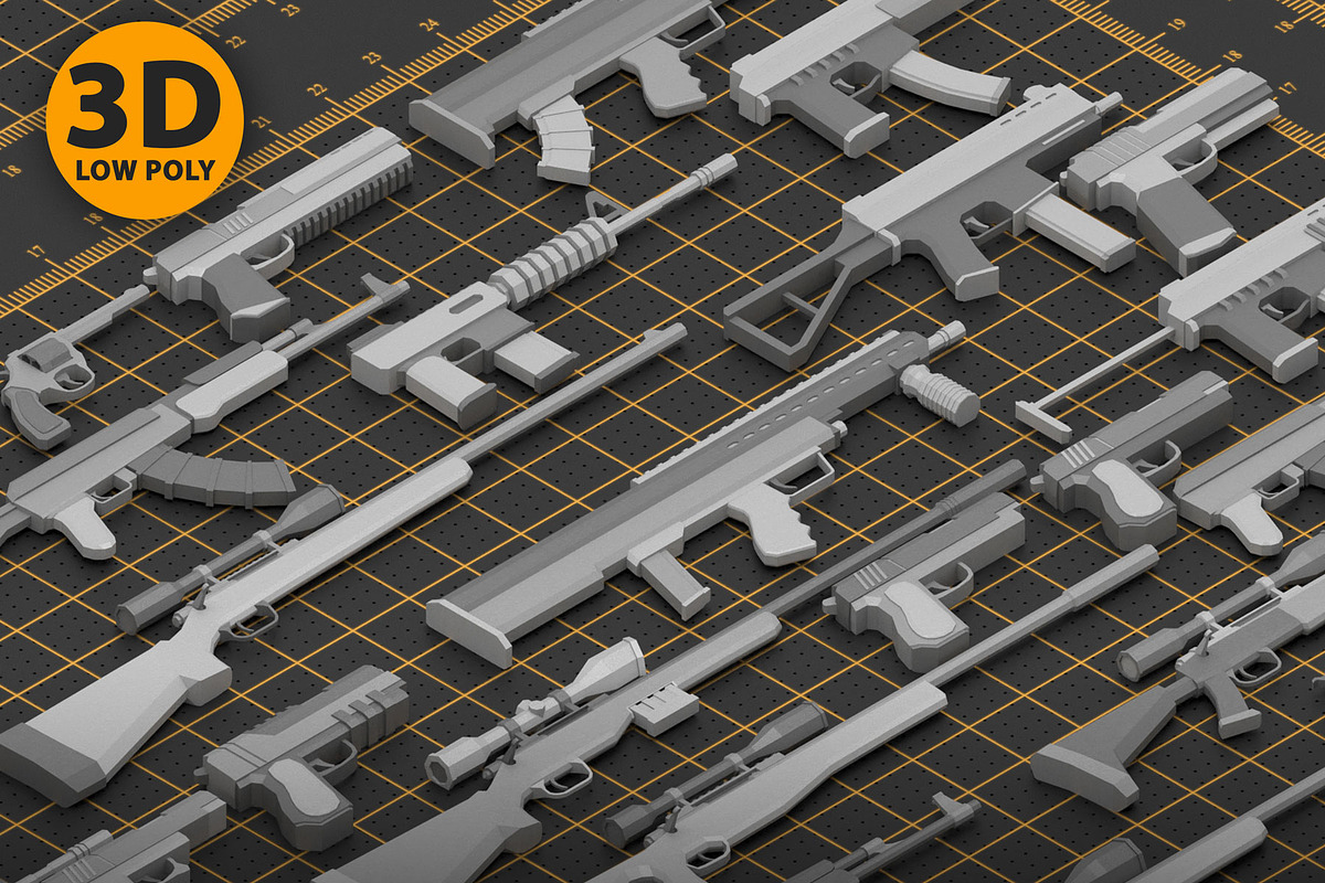 Mega pack weapon kitbash, an Object 3D Model by MohamedHussien1 (Photo 3 of 8)