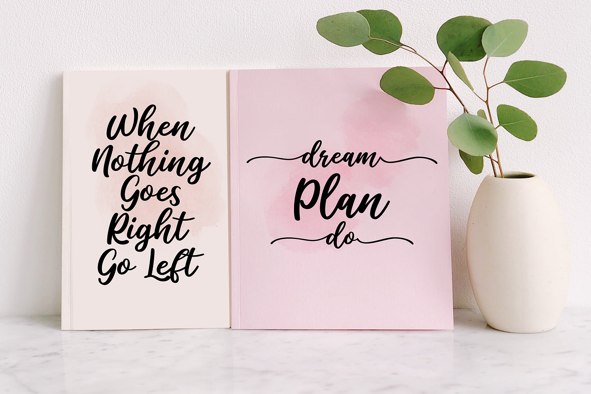 Salika // Bold Script Font preview 4