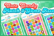 Cute Candy - Match Three Game Assets, an Illustration by pzUH (Thumbnail 1 of 5)