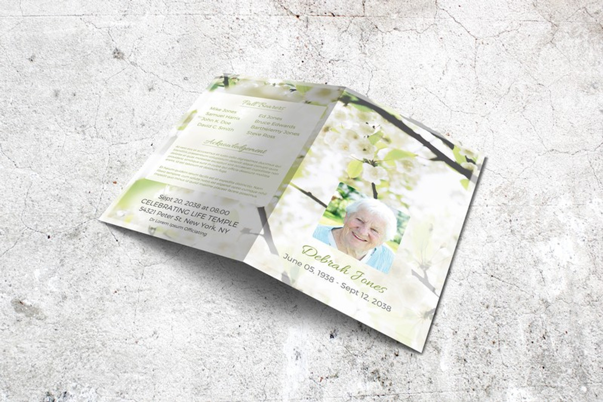 Funeral Program - Floral Theme, a Brochure Template by Final Tribute (Photo 5 of 5)