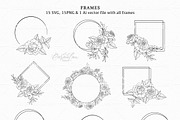 Rose Flower Line Art, an Object Graphic by CaraulanStore (Thumbnail 3 of 6)