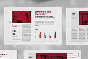 Financial Report Brochure Template