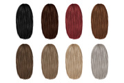 Curly hair clipart, an Illustration by Elenbushe (Thumbnail 4 of 7)