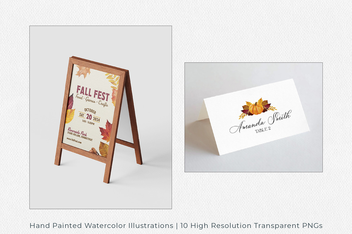 Autumn/Fall Watercolor Illustrations, an Illustration by Jeanette Pidi Design (Photo 5 of 5)