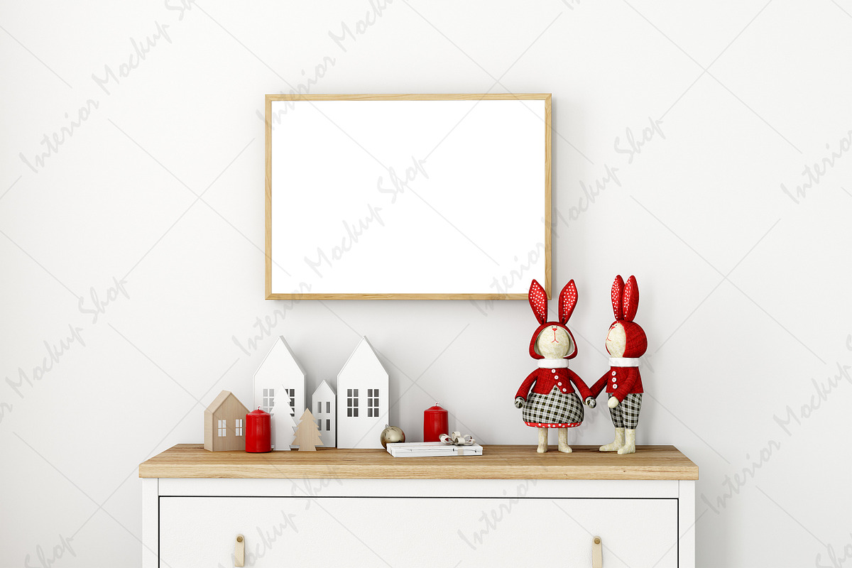 Christmas Frame Mockup, a Poster Template by Mockup Shop (Photo 2 of 2)