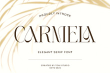 Carmela-Modern and elegant typeface