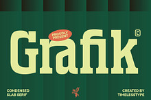 Grafik Bold Condensed Slab Serif