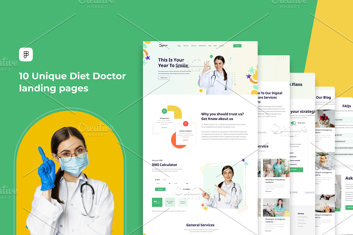 Doctor Landing page, a Landing Page Template by Themespell (Photo 2 of 5)