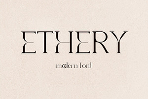 Ethery Modern Serif Font