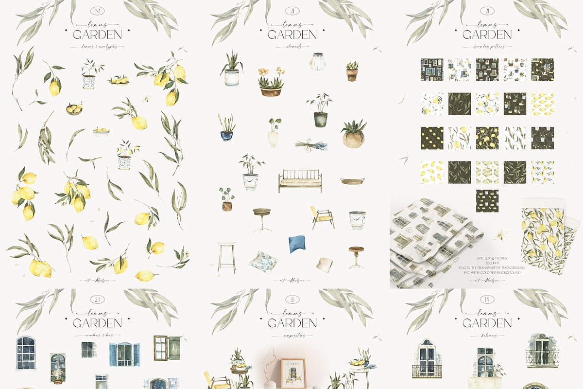 Entire Watercolor Bundle 11 in 1, a Decorative Illustration by ArtMaslyana (Photo 6 of 14)