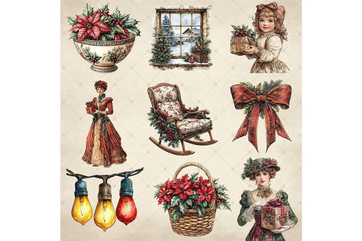 Christmas Traditions Clipart PNG, an Illustration by Memories By Lea (Photo 3 of 8)