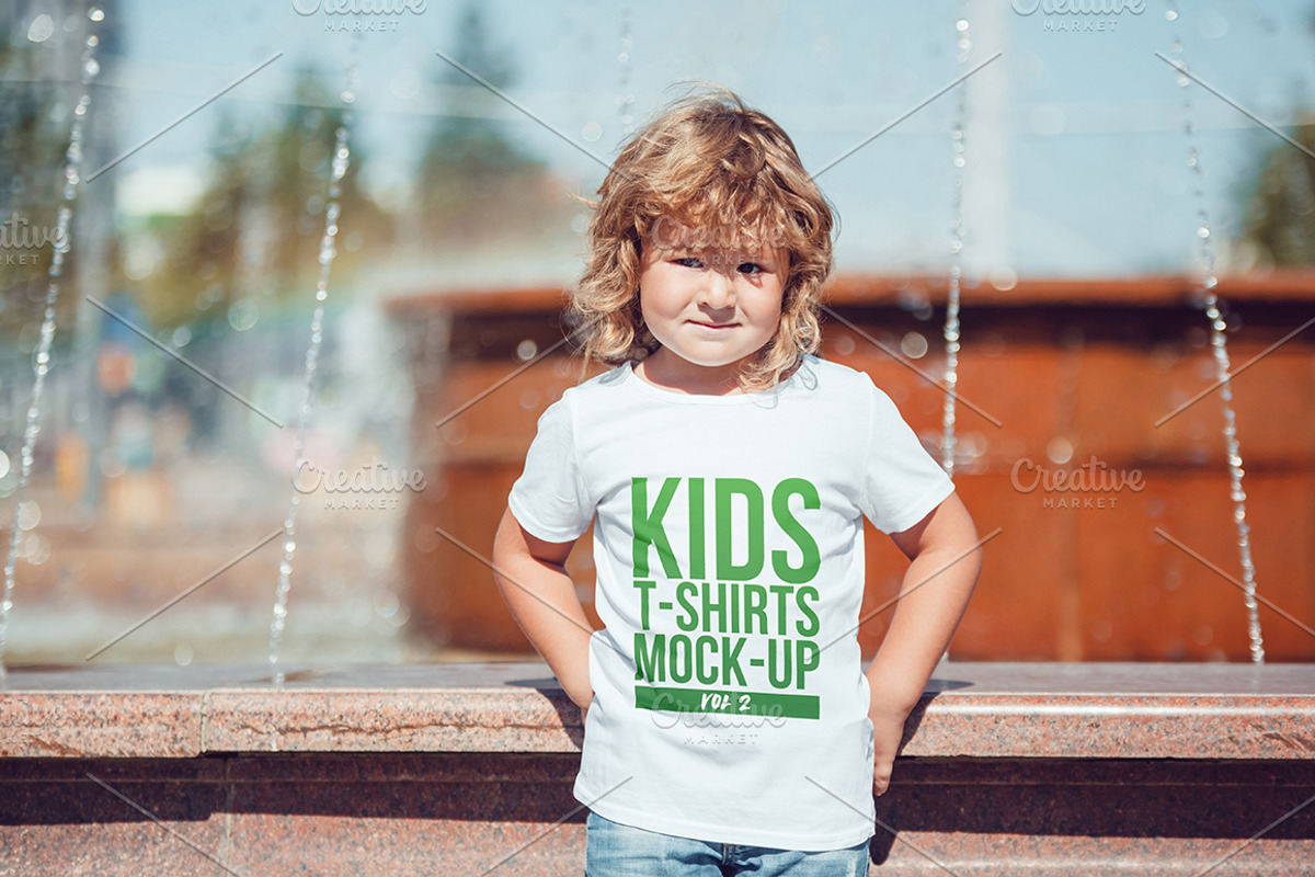 Kids T-Shirt Mock-Up Vol 2, a Shirt Mockup by Freeman Studio (Photo 9 of 11)