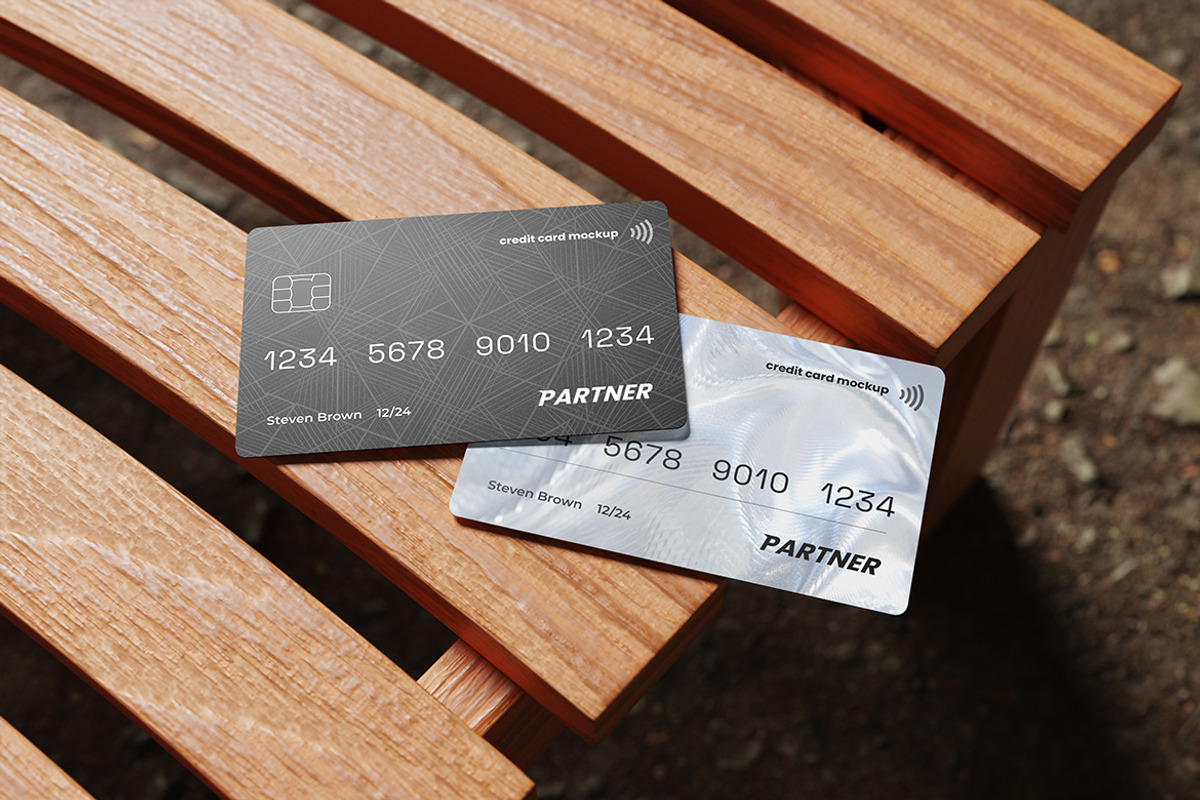 Realistic Credit Card Mockup, a Mockup by My Code Std (Photo 2 of 7)