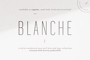 Blanche | Modern Sans Serif + Logos, a Sans Serif Font by Pink Coffie (Thumbnail 3 of 11)